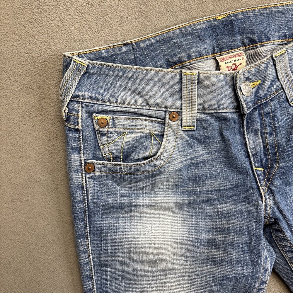 Vintage True Religion 'Joey' Miss Groovy Hippie Flare Jeans Women Size 30 USA - Picture 8 of 14